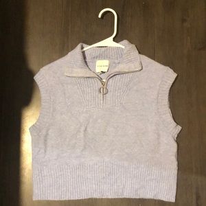 Pink rose blue vest small never worn